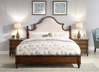 Bett Polster Design Luxus Doppel Hotel Betten Schlaf Zimmer Textil 180x200cm Neu